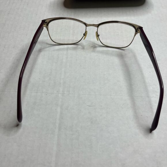 PRADA Maroon & Gold PR 65RV 53 x 16 Lightweight Women’s Designer Eye Glasses - Picture 12 of 12